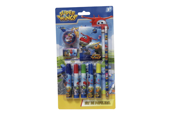 Set de Papelería 9 pcs SuperWings Super Wings